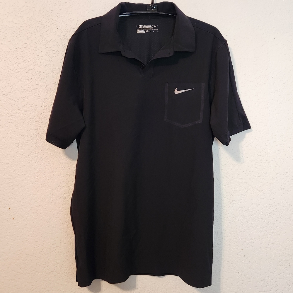 Nike Men's‎ Golf Polo Black Shirt, Size S